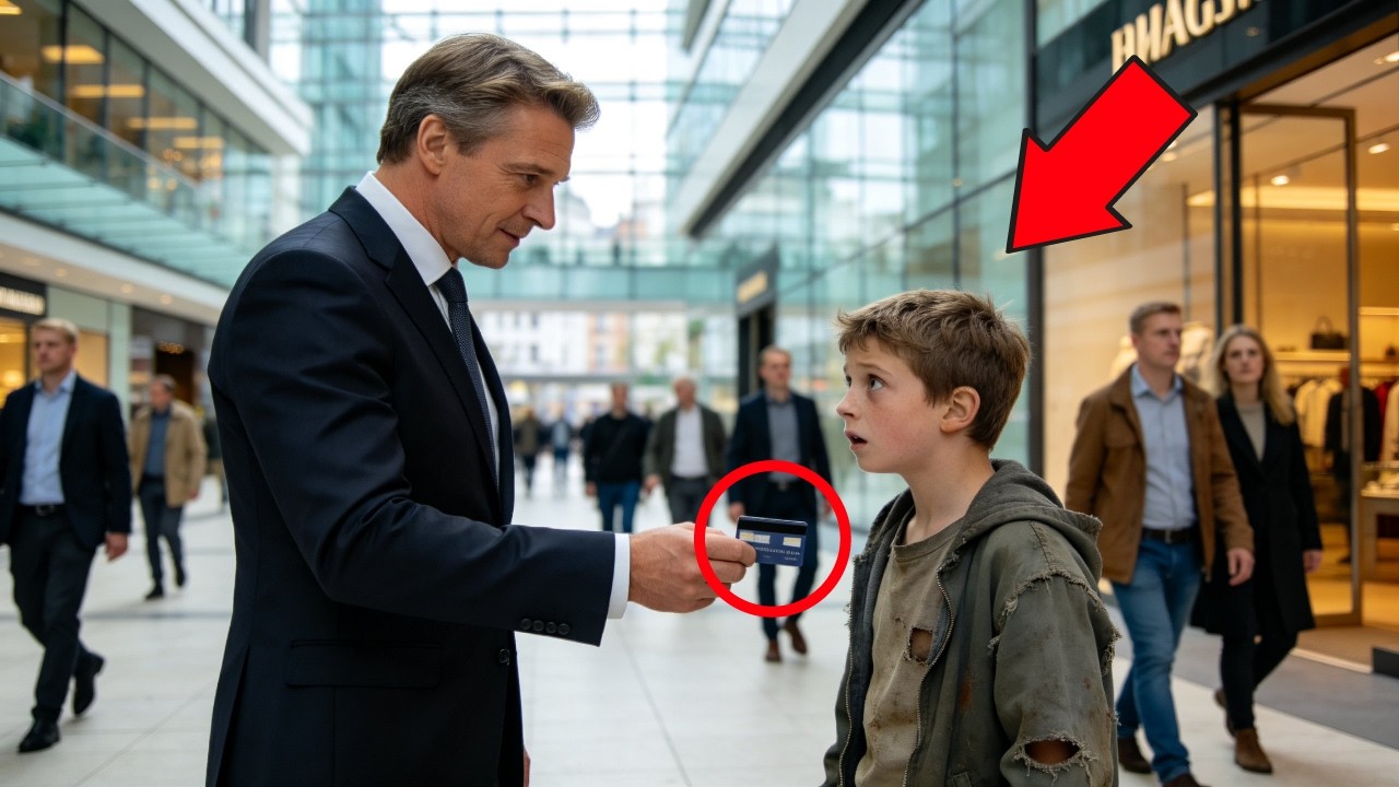 Ein Bettler bekommt eine unbegrenzte Kreditkarte vom Millionär