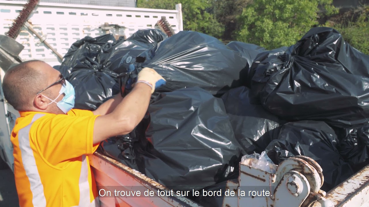Les routes durables de l'Hérault - Ramassage des déchets