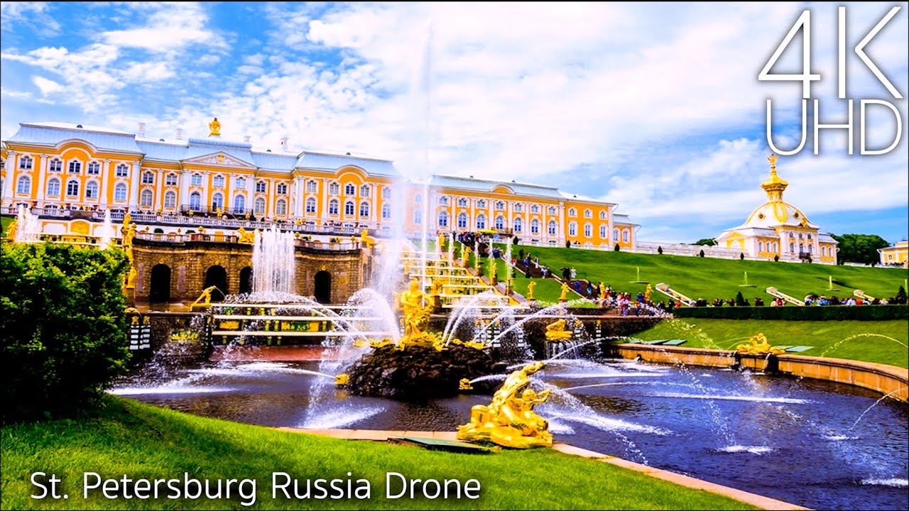 Saint Petersburg Russia in 4K Ultra HD Drone