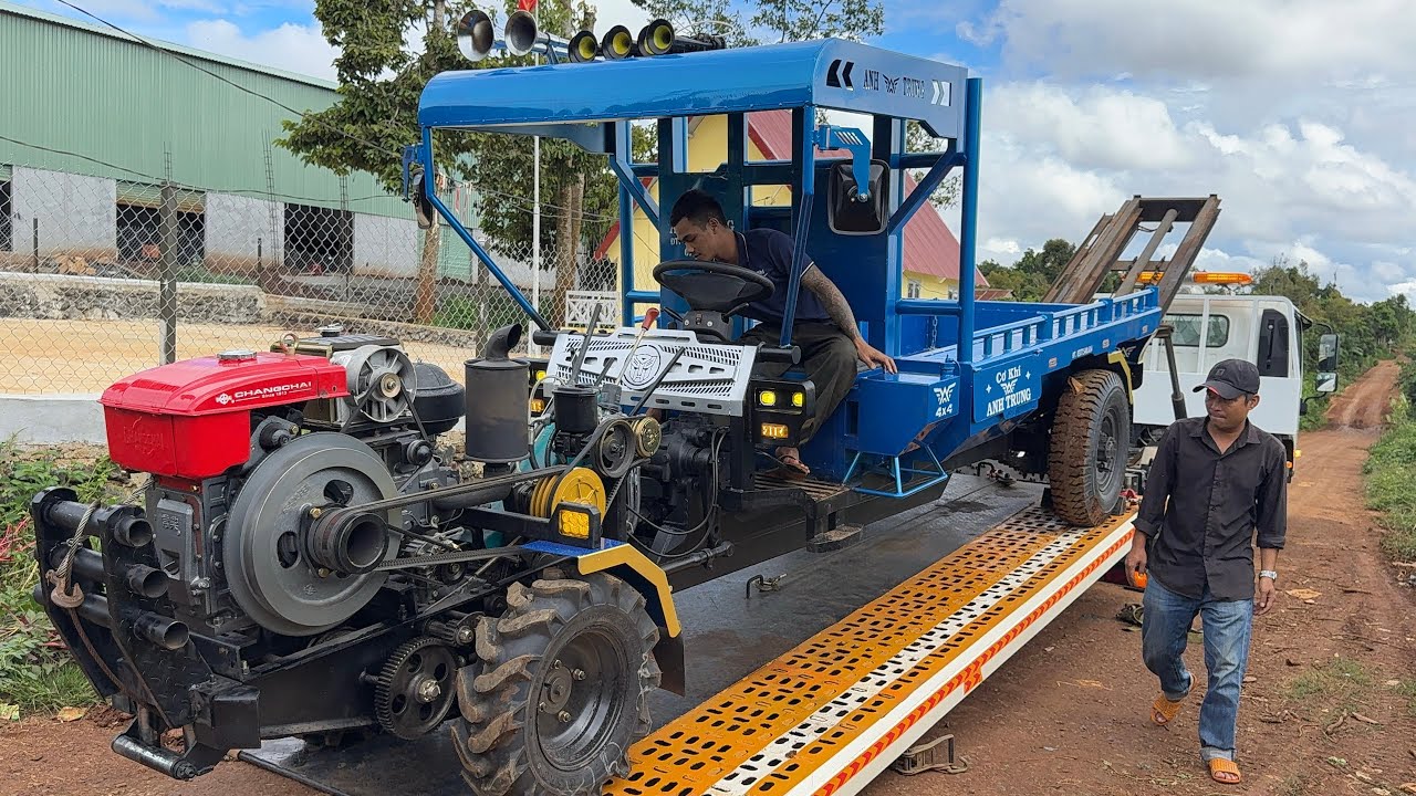 Giao 2 chiếc cầu đẩy ben cơ khí Anh Trung