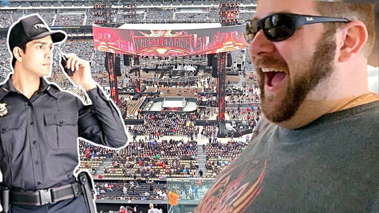 WE SNUCK IN TO WRESTLEMANIA! Luxury SUITE Seats! KidBehindACamera Meet Up