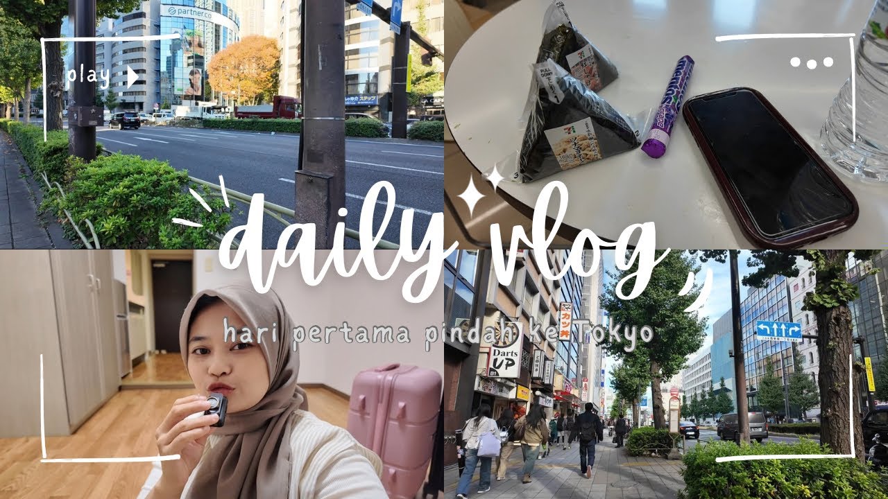 Daily Vlog - Curhat hari pertama pindah ke Tokyo! 