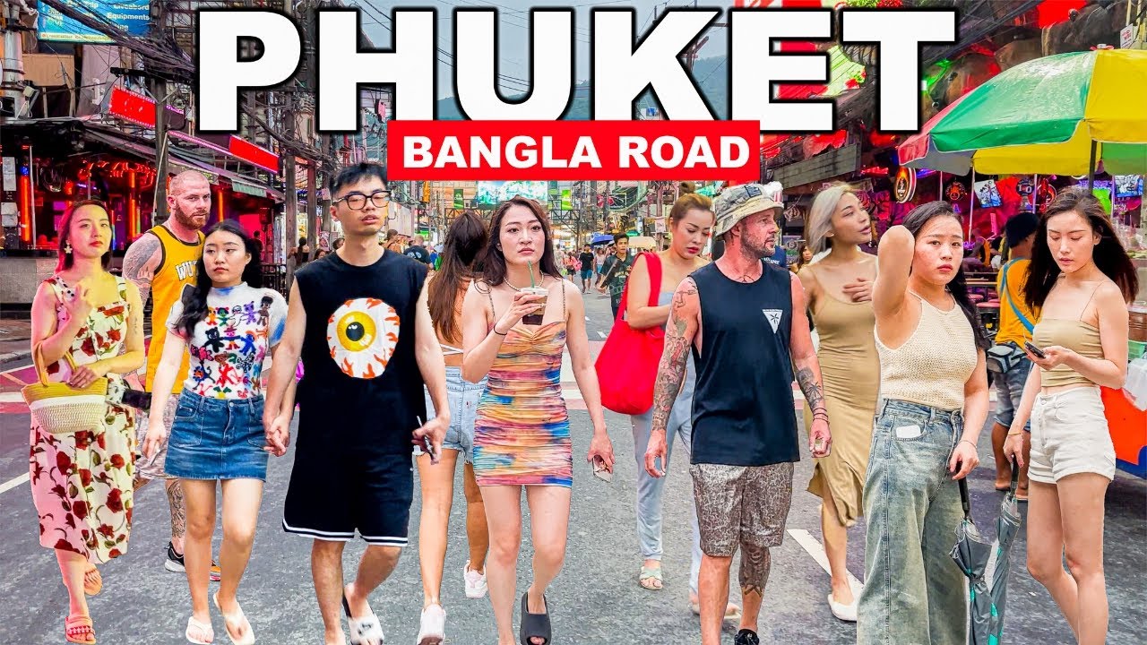 🇹🇭8K - Phuket Tour | Bangla Road | Patong Beach | Best of Phuket Island 🏝️👍