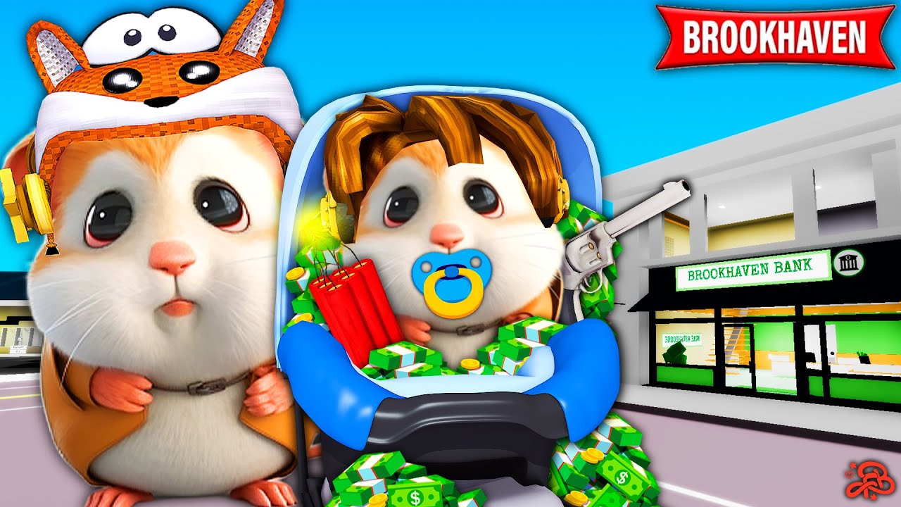 Virei BABÁ do meu Irmão HAMSTER no BROOKHAVEN!