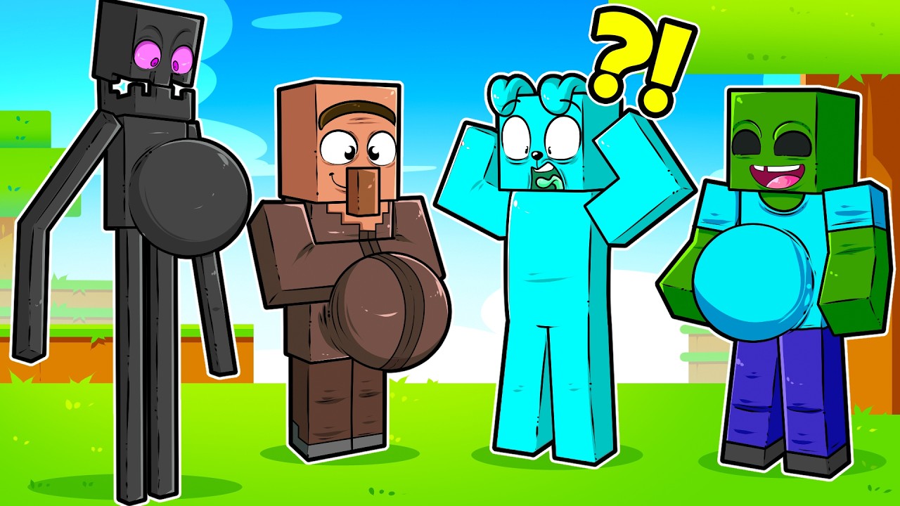 MINECRAFT ale MOBY MAJĄ DZIECI!