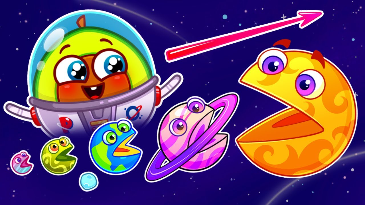 Oh No! 🪐 Hungry Planets 🪐 Planets Size for baby 🚀 || Solar System for Kids by Pit & Penny Stories🥑✨