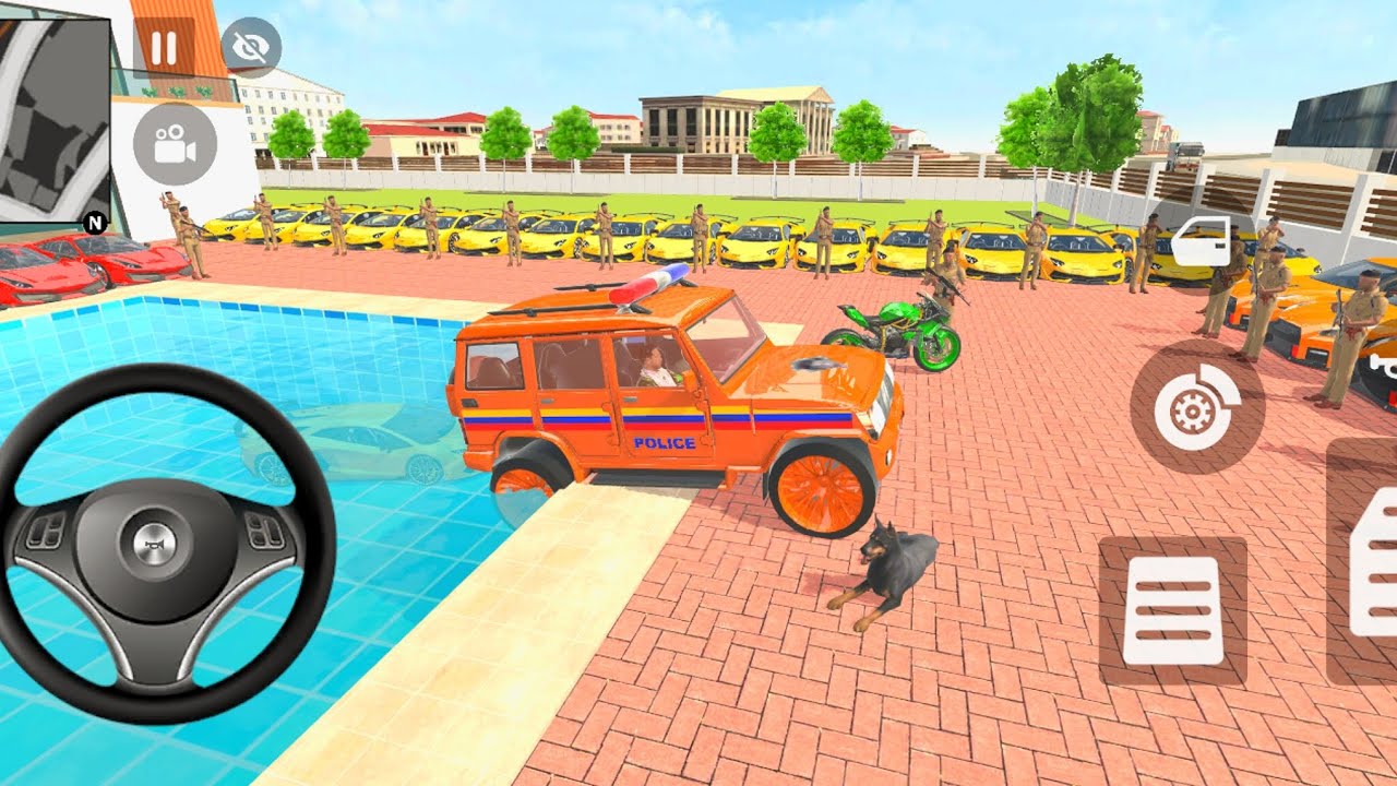 🚀Modified Car Wala: Franklin Order😱In Indian Lamborghini🥳And Foutuner drives A Police SUV Game💥