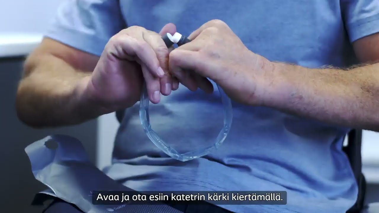 Luja-katetrin k&auml;ytt&ouml; istuen