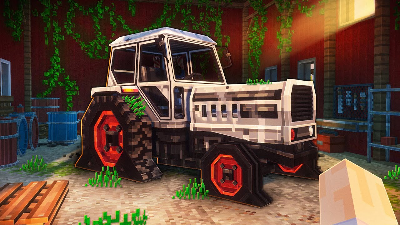 RESTORATION OF AN ABANDONED TRACTOR IN MINECRAFT!