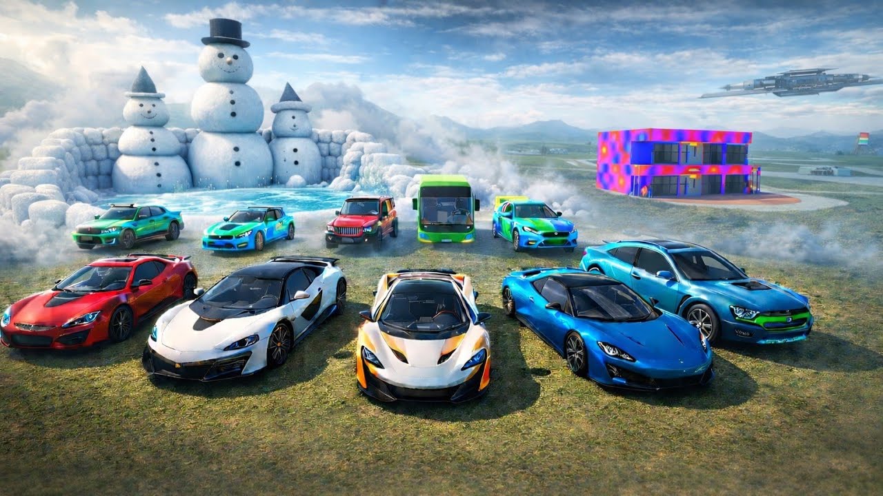 💀 Ice House To Sangchin Full Cars Transport Challenge!