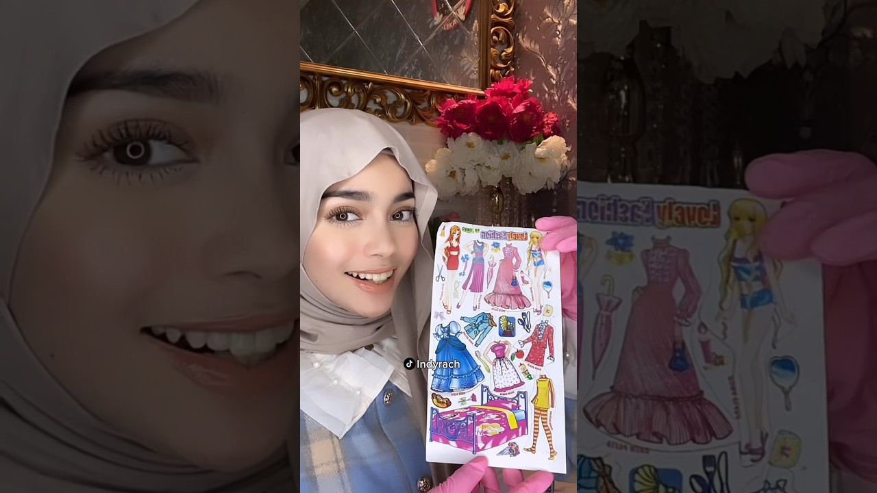 Indyrach beli mainan jadul orang orang an kertas!!😍🥳