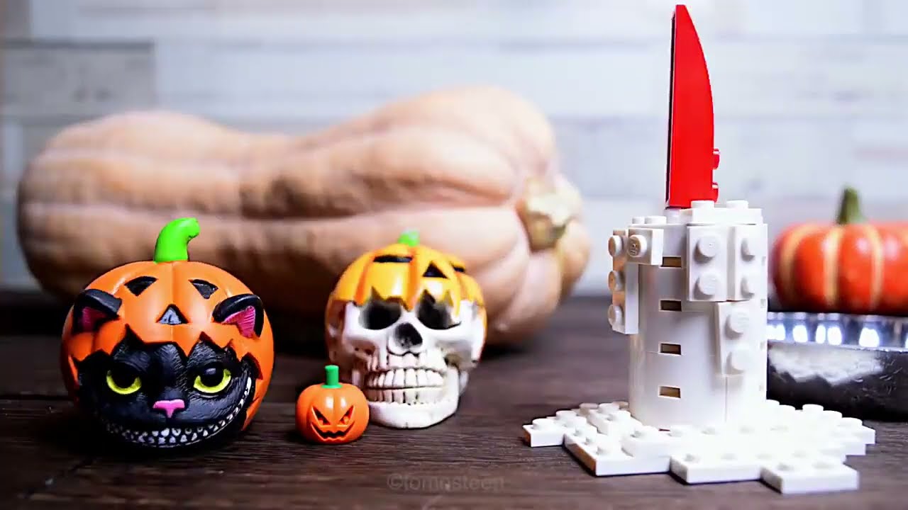 Halloween Dinner | Stop Motion Cooking Primitive | ASMR Stop Motion Cooking Rainbow