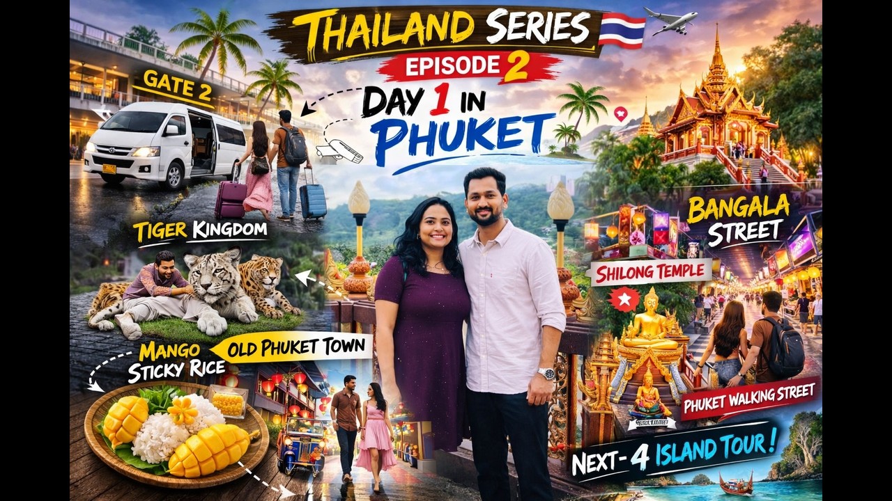 Thailand Series Ep 2 | Day 1 in Phuket 🐯🌴