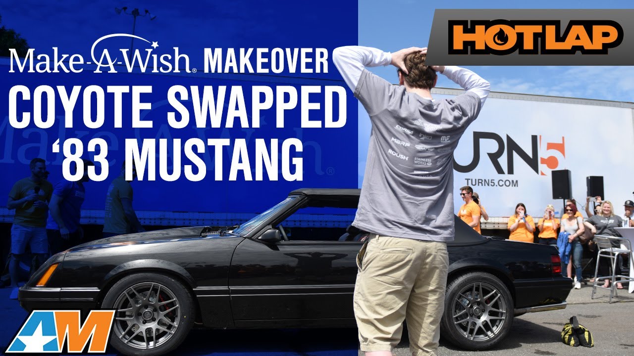 1983 Foxbody Mustang Gets Coyote Swapped and Restored For Make A Wish By American Muscle - Hot Lap