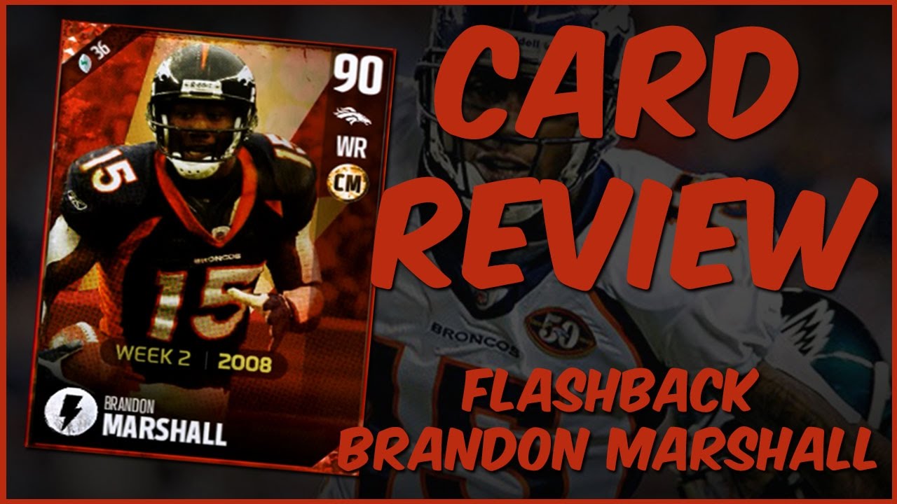 MUT 17 Card Review | Flashback Brandon Marshall Gameplay + Card Review
