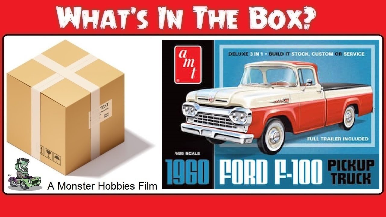 The New AMT 1960 Ford F 100 Pickup Truck W/Trailer - Now for sale at Monster Hobbies Online!