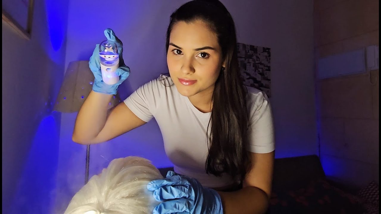 ASMR CUIDADOS TERAPÊUTICOS COM O SEU COURO CABELUDO💆‍♀️