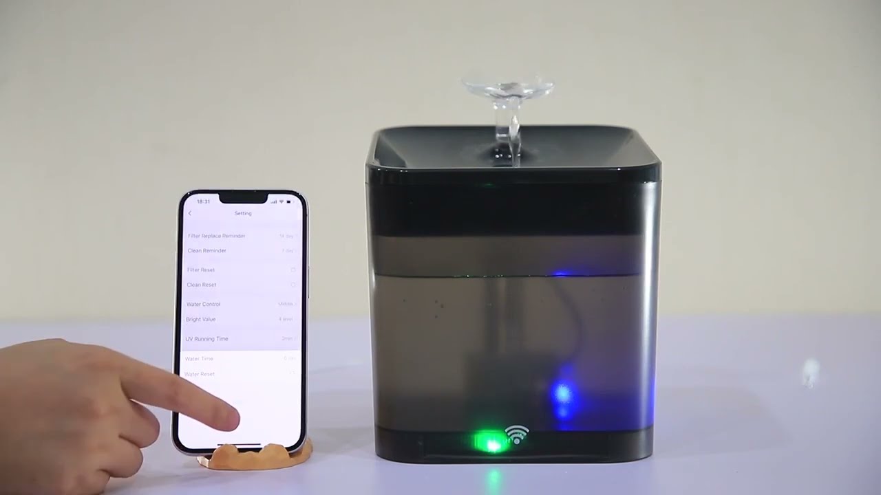 Питний фонтан для котів та собак Petrust WF004 2.2L WiFi, розумна поїлка для тварин