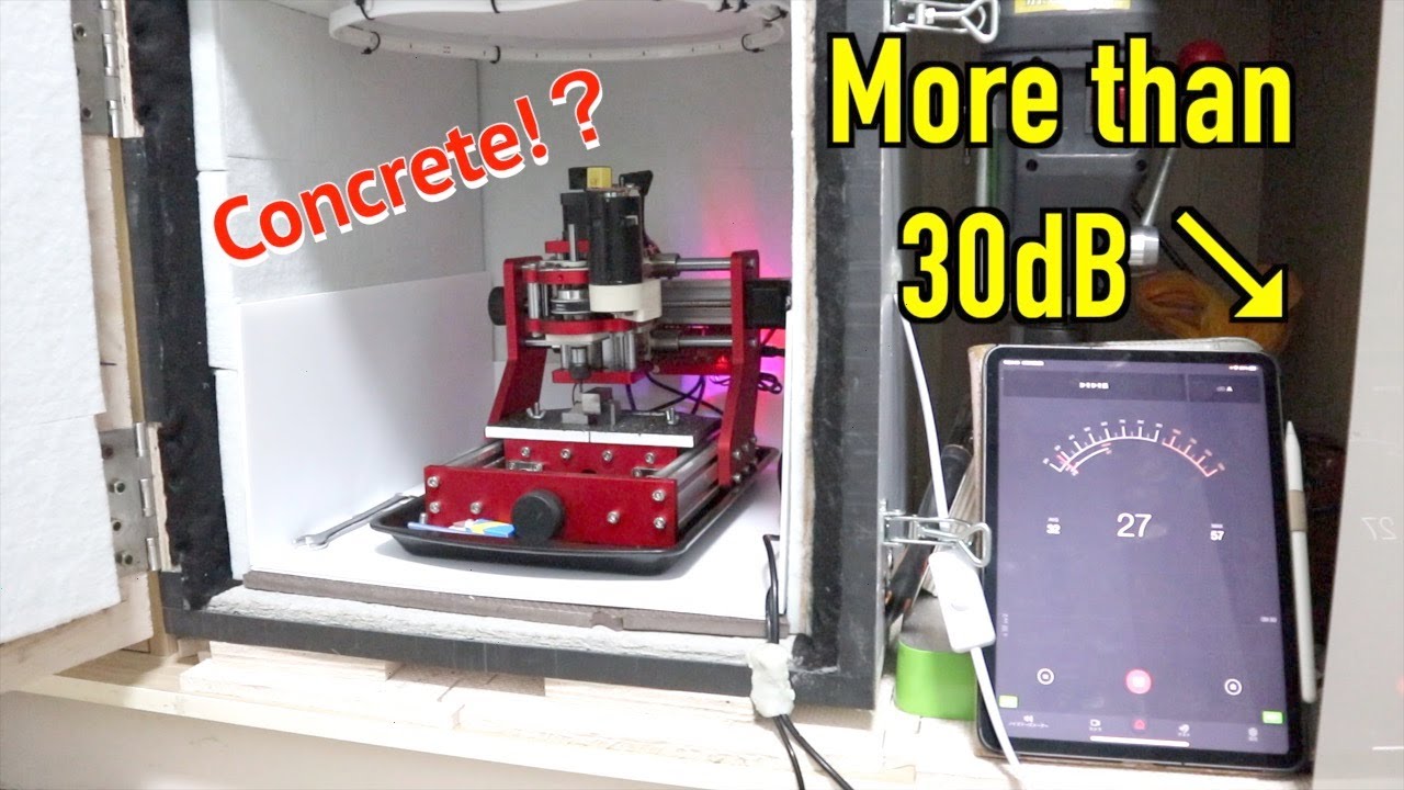Build Cheap DIY CNC SOUNDPROOFING ENCLOSURE  Made of Concrete!.
