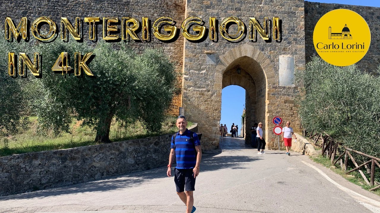 Monteriggioni A walking tour in 4k