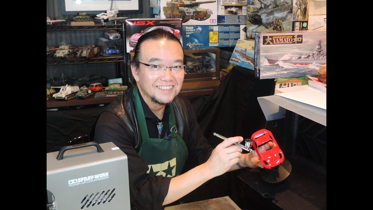 TAMIYA スプレーワーク パワーコンプレッサーのご紹介［解説:プロモデラー 長谷川伸二］
