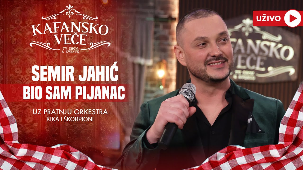 SEMIR JAHIC - BIO SAM PIJANAC | UZIVO | (ORK KIKA I SKORPIONI) | 2024 | KAFANSKO VECE