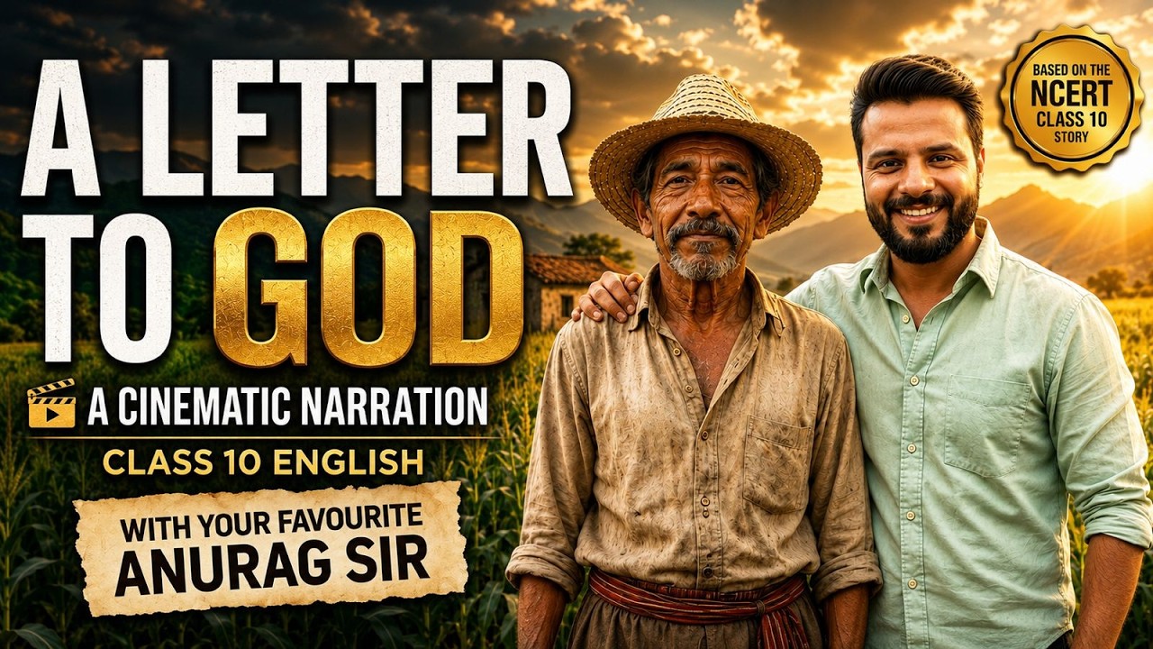 A Letter to God Animation 🎬 | Class 10 English First Flight | Anurag Sir