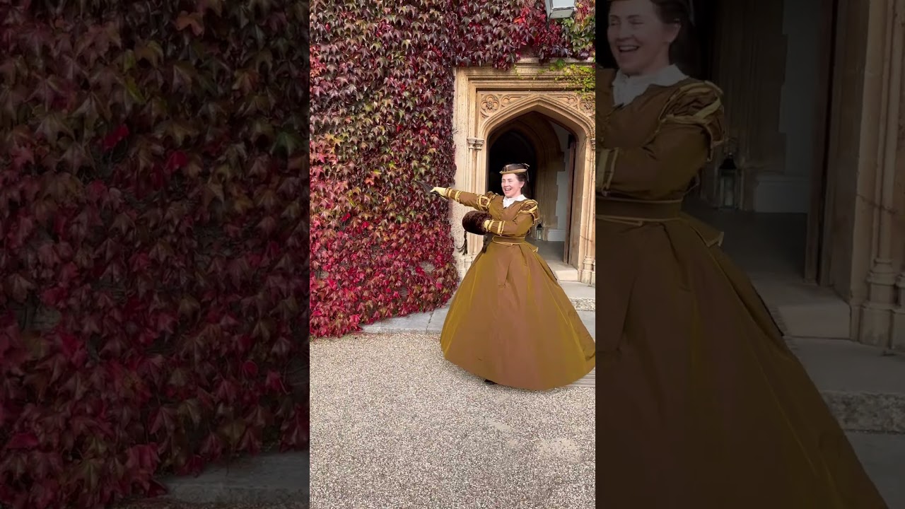 A teaser of the new 1860s gown- whole video in December!