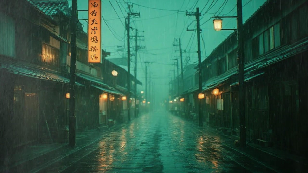 Neon Rain Streets of Japan | 80s–90s Lofi for Overthinking