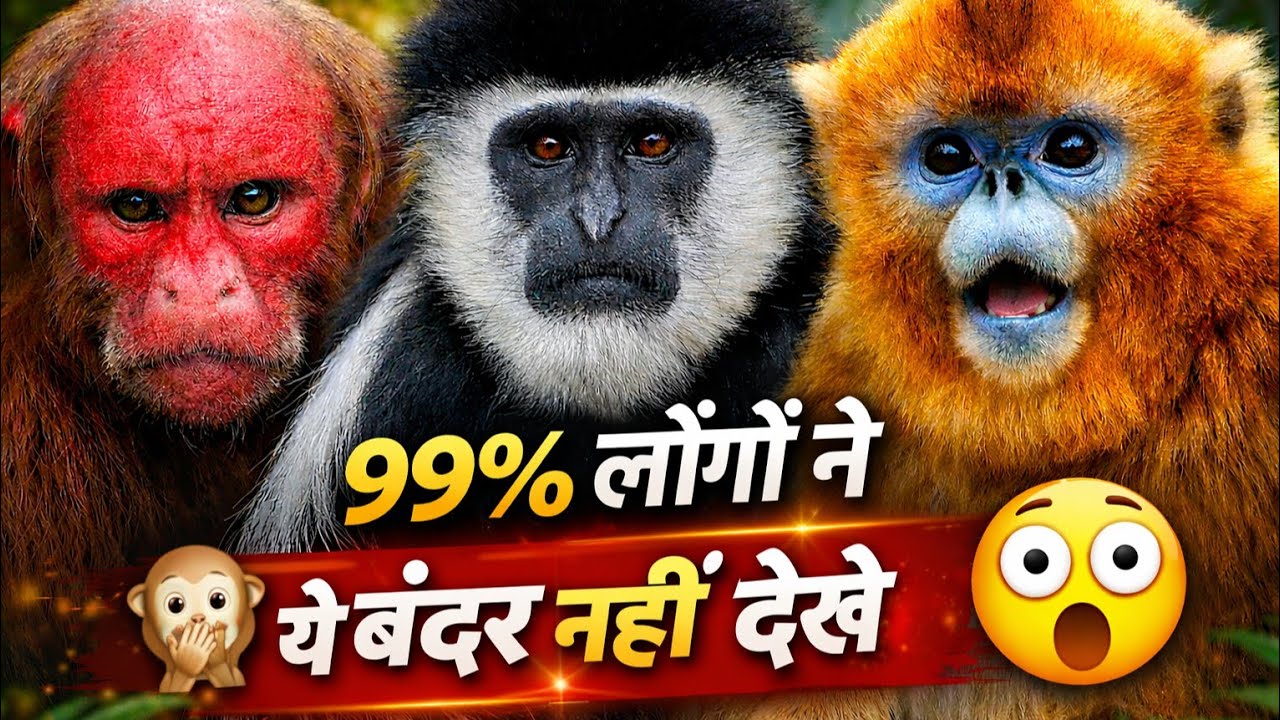 दुनिया के 10 सबसे अजीब और यूनिक बंदर | 99% लोग इन यूनिक बंदरों को नहीं जानते | Unique Monkeys 