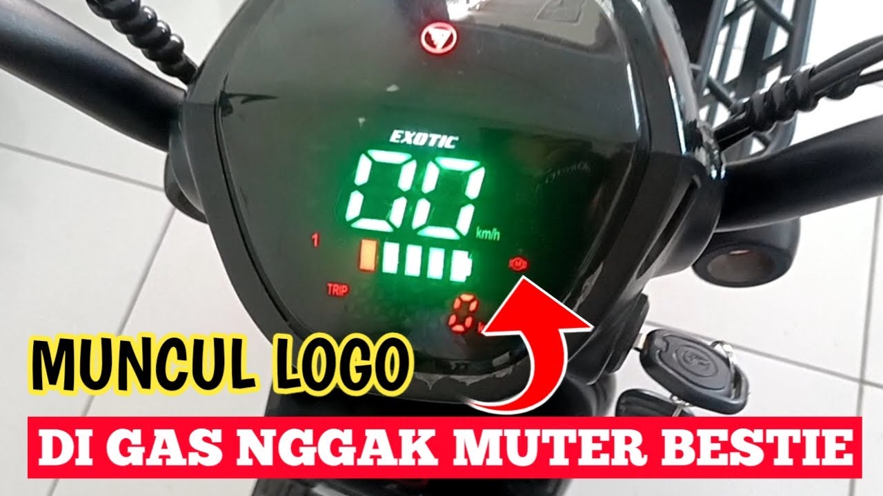 SEPEDA LISTRIK EXOTIC TIDAK BISA DI GAS !! MUNCUL LOGO (
