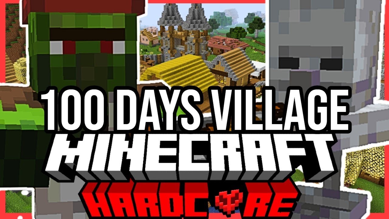 I Survived 100 days building a VILLAGE in MINECRAFT