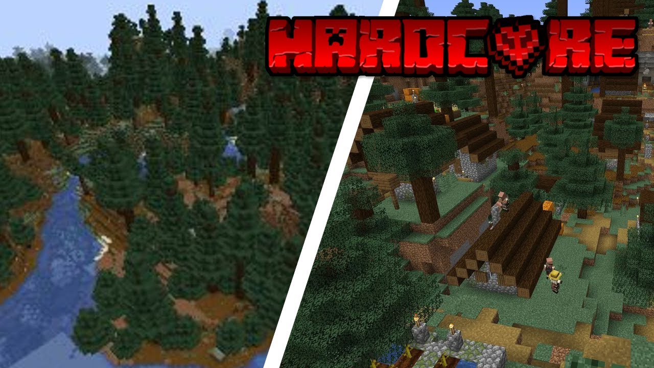 TROVO IL VILLAGGIO E LA TAIGA SU MINECRAFT!!