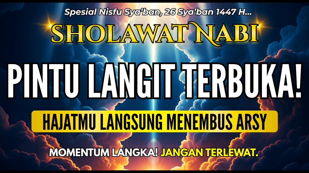 HUTANG CEPAT LUNAS! SHOLAWAT PENARIK REZEKI PALING AMPUH DAN MUSTAJAB, SHOLAWAT JIBRIL