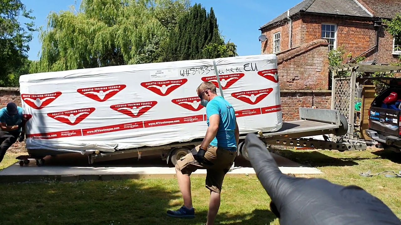 How to safely deliver a Swimspa without a crane