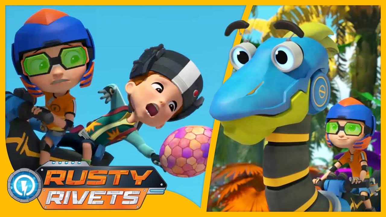 Rusty’s Raptor Race and MORE | Rusty Rivets Episodes | Cartoons for Kids