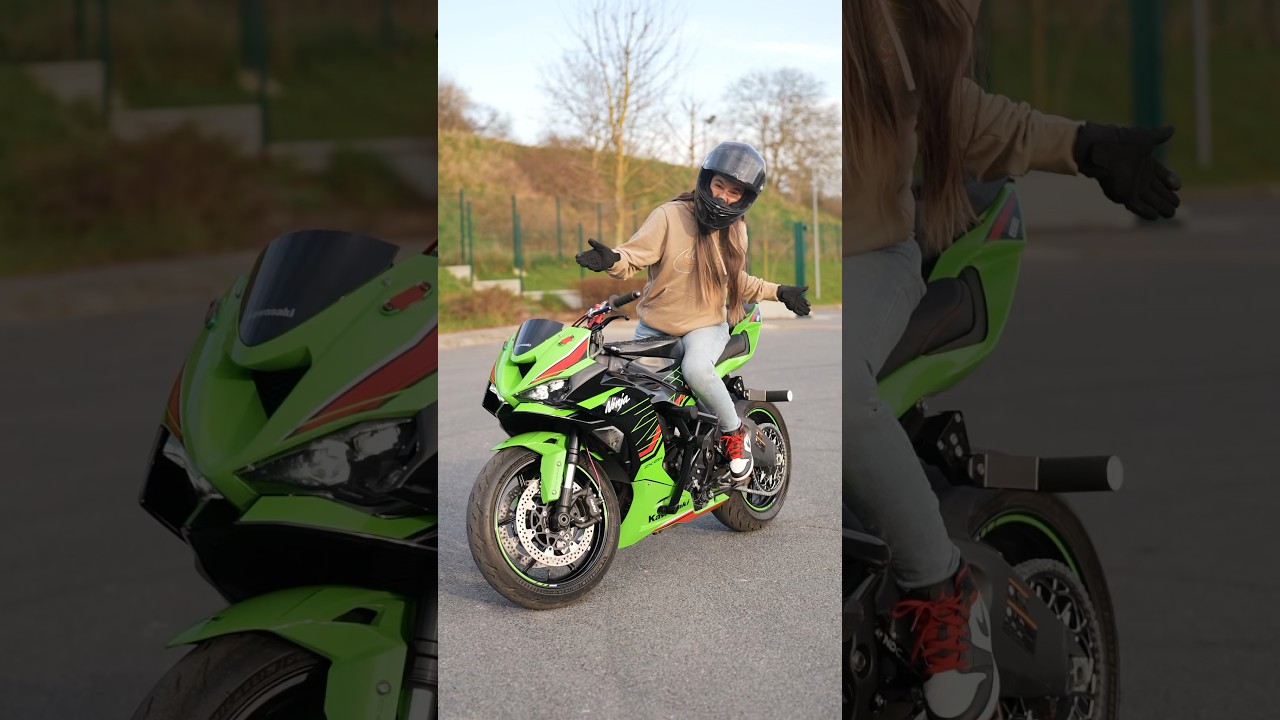 First Test New full stunt 636 2024  🤩 #kawasaki #moto #stunt #motorcycle #zx6r #bike
