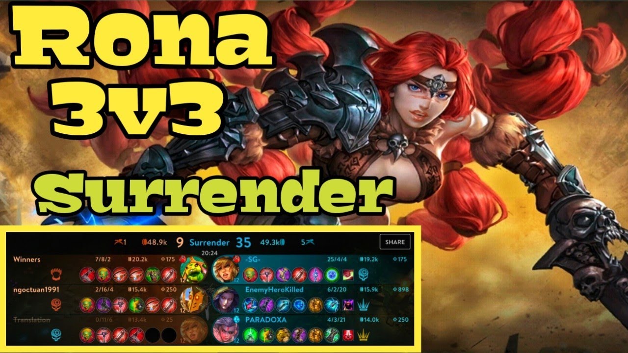 RONA WP JUNGLER GAMEPLAY VAINGLORY 2023