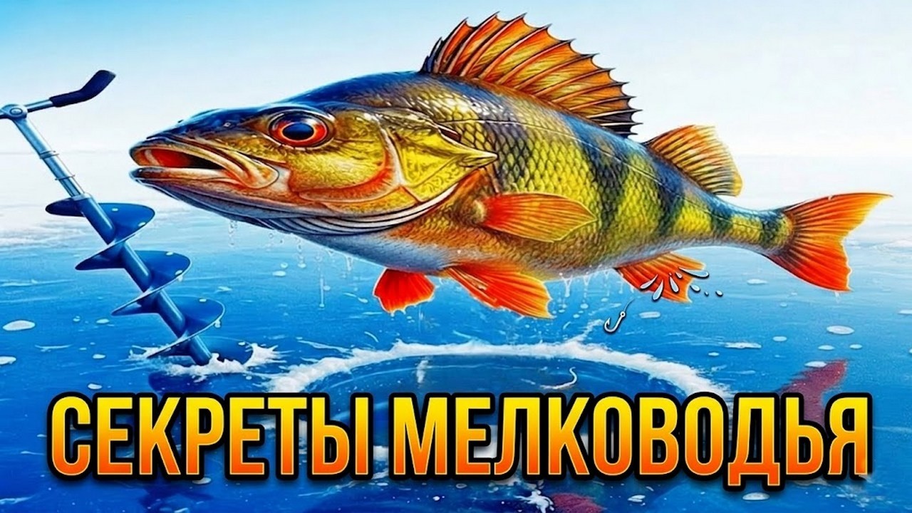 Школа зимнего окуня. Поиск и прикорм на мелководье