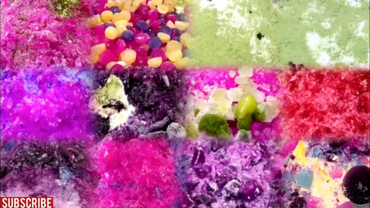 REQUESTED VIDEO | ASMR QIAN RECENT WHOLESOME MIX COLORFUL & JEWELRY SHAVED ICE EATING LIKE A MEAL