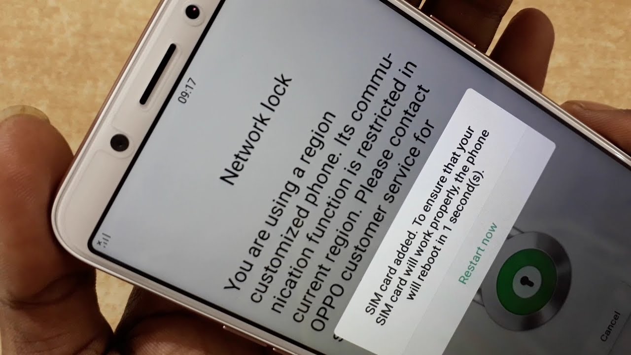 Oppo A83 CPH1729 Network Unlock Done ( Free )