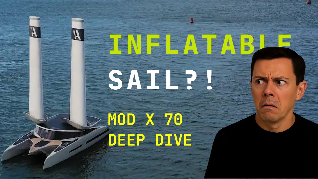 Inflatable Sail?! MODX-70 Catamaran Debuts in 10 Days