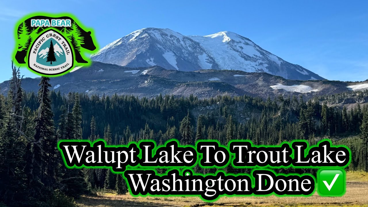 PCT Pacific Crest Trail 2024 Thru Hike | EP 57 | Walupt Lake To Trout Lake #pacificcresttrail