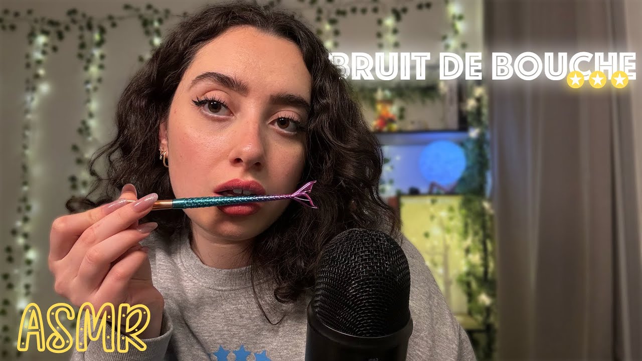 🌙 ASMR FRANÇAIS : BRUITS DE BOUCHE DOUX ET AGRÉABLES DANS TES OREILLES 🌸 #asmr