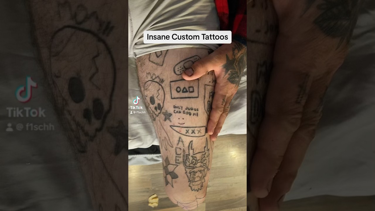 Insane Custom Tattoos !!! #custom #tattoo #tattoos #artist #art #diy #athome #viral #fyp #subscribe