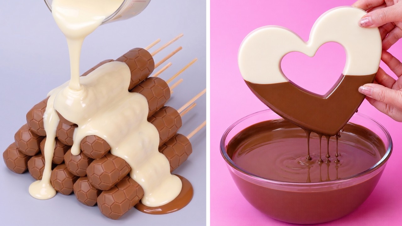 Идеи для тортов из темного и белого шоколада &laquo;So Yummy&raquo; | Простое украшение тортов своими руками