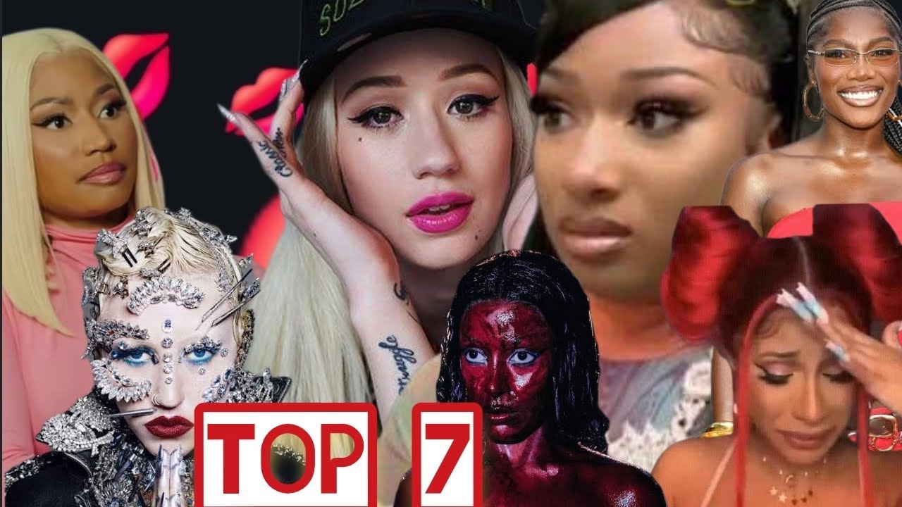 As 7 rappers femininas que eu mais gosto de ouvir #nickiminaj #dojacat #cardib #doechii #iggyazalea 