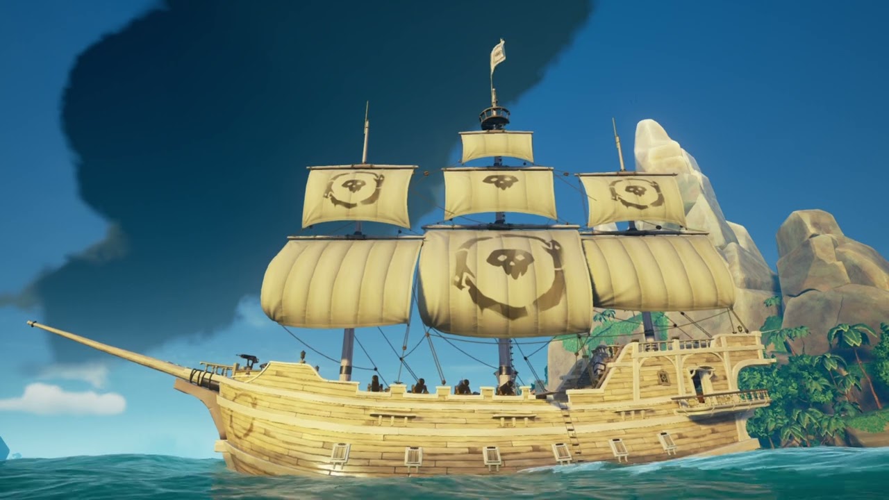 Barbossa1978 shows you that Sea of Thieves⚪️☠️ Pale Resolute ☠️⚪️ Ship  ( Flag , Hull , Sails )