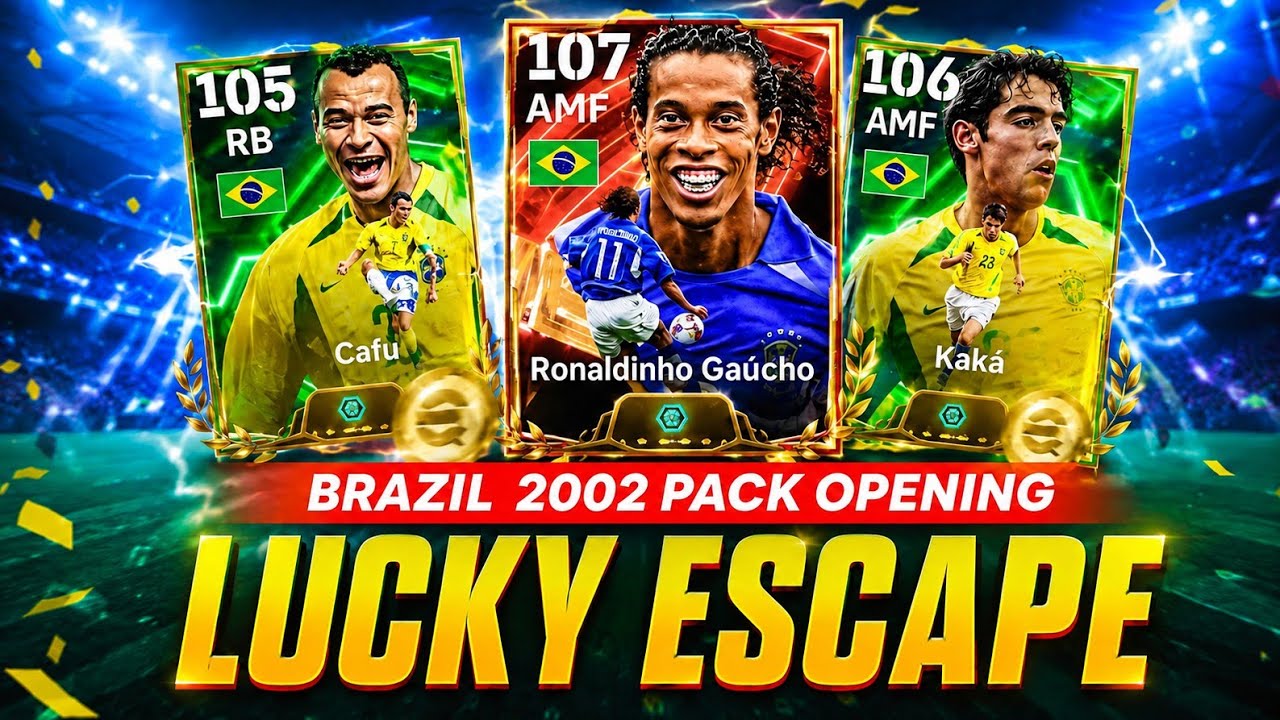  BRAZIL 2002 PACK OPENING | LUCKIEST PACK OPENING EVER!! 🤯 | EFOOTBALL | MALAYALAM 
