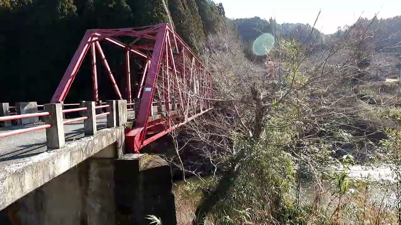 My Gopro died【An old red bridge(1953) in Sugane town】Shunan City　Jan/14/2026